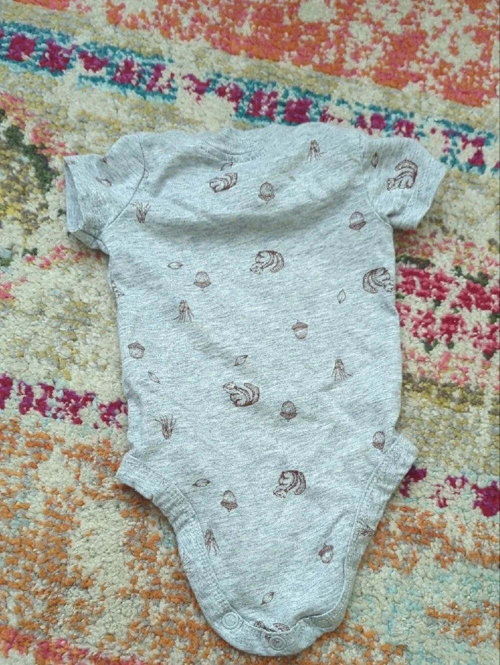 Carter's Newborn Brown Corduroy Jacket Set With Onesie & Jeans